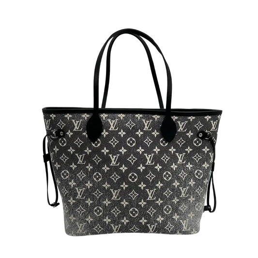 Louis Vuitton Neverfull MM Monogram Jaquard Denim Noir M21465  Fullset / neu Louis Vuitton
