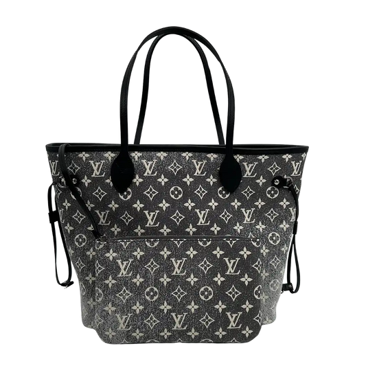 Louis Vuitton Neverfull MM Monogram Jaquard Denim Noir M21465  Fullset / neu Louis Vuitton