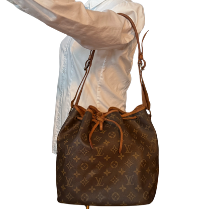 Louis Vuitton Petit Sac Noé Monogram Canvas Braun / gut Echtheitscheck