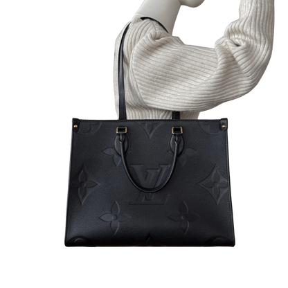 Louis Vuitton Onthego MM Empreinte Leder schwarz M45595 / neuwertig Louis Vuitton
