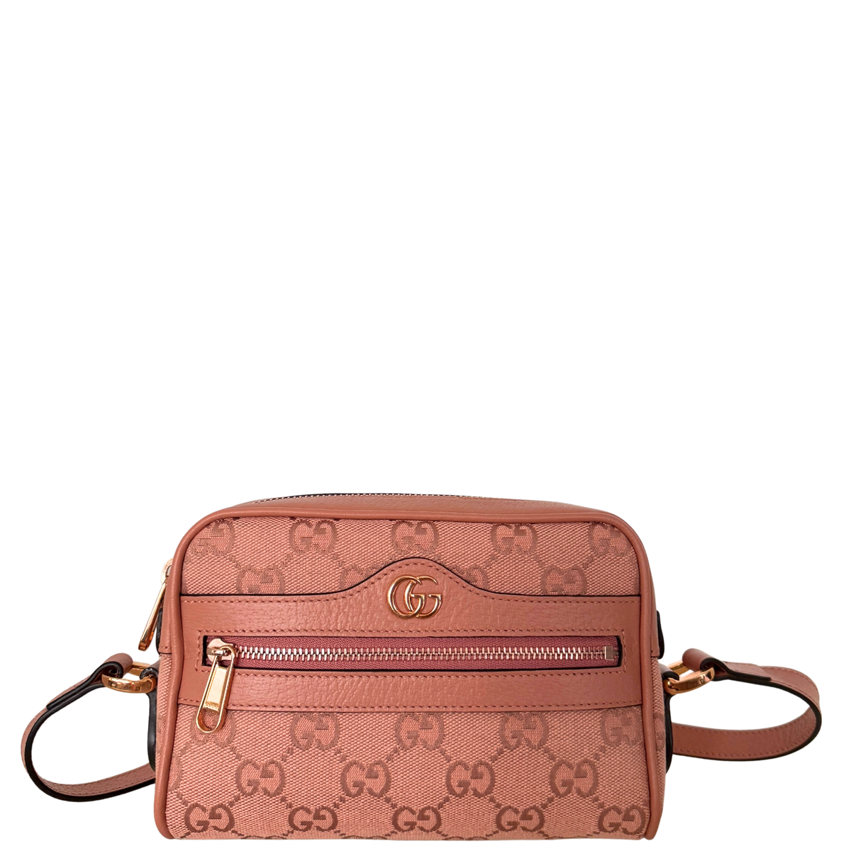 Gucci Ophidia Mini Bag Canvas Pink, neuwertig