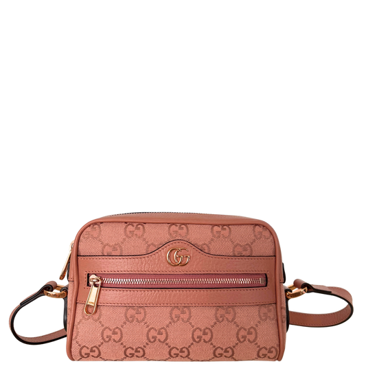 Gucci Ophidia Mini Bag Canvas Pink, neuwertig