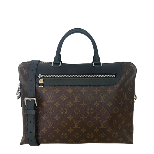 Louis Vuitton Monogram Porte Documents Jour Tasche Braun / sehr gut Louis Vuitton