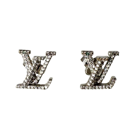 Louis Vuitton LV Iconic Earrings Palladium Full Set / like new