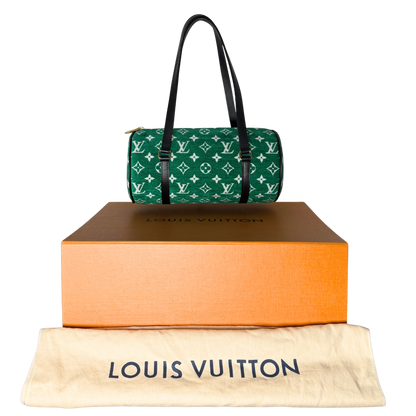 Louis Vuitton Papillon Trunk 26 Samt Monogram Grün / neuwertig Louis Vuitton