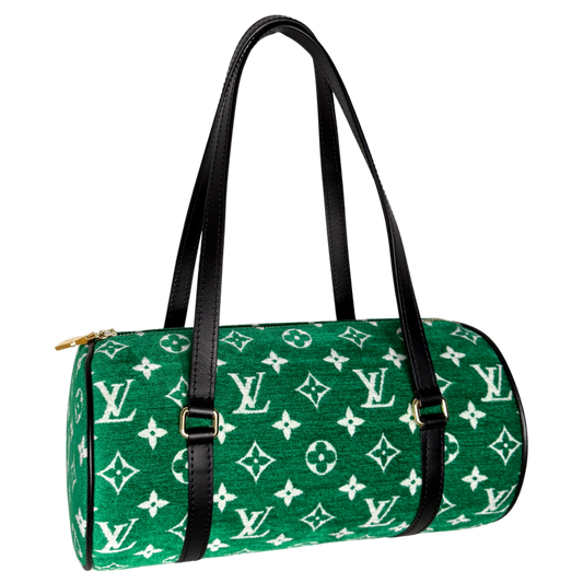Louis Vuitton Papillon Trunk 26 Samt Monogram Grün / neuwertig Louis Vuitton