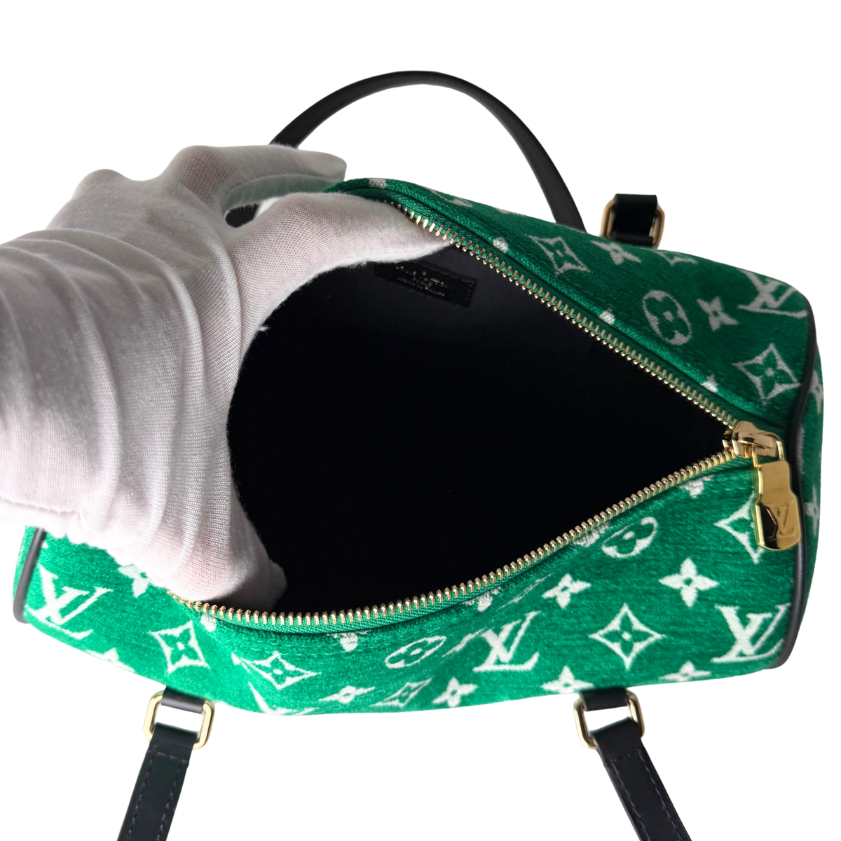 Louis Vuitton Papillon Trunk 26 Samt Monogram Grün / neuwertig Louis Vuitton