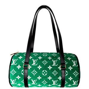 Louis Vuitton Papillon Trunk 26 Velvet Monogram Groen
