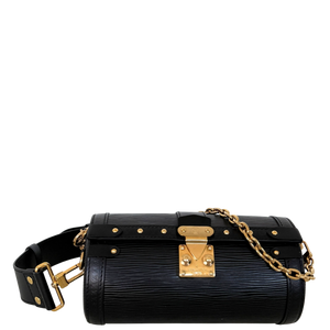 Louis Vuitton Papillon Trunk van Epi-leer M58655 Zwart