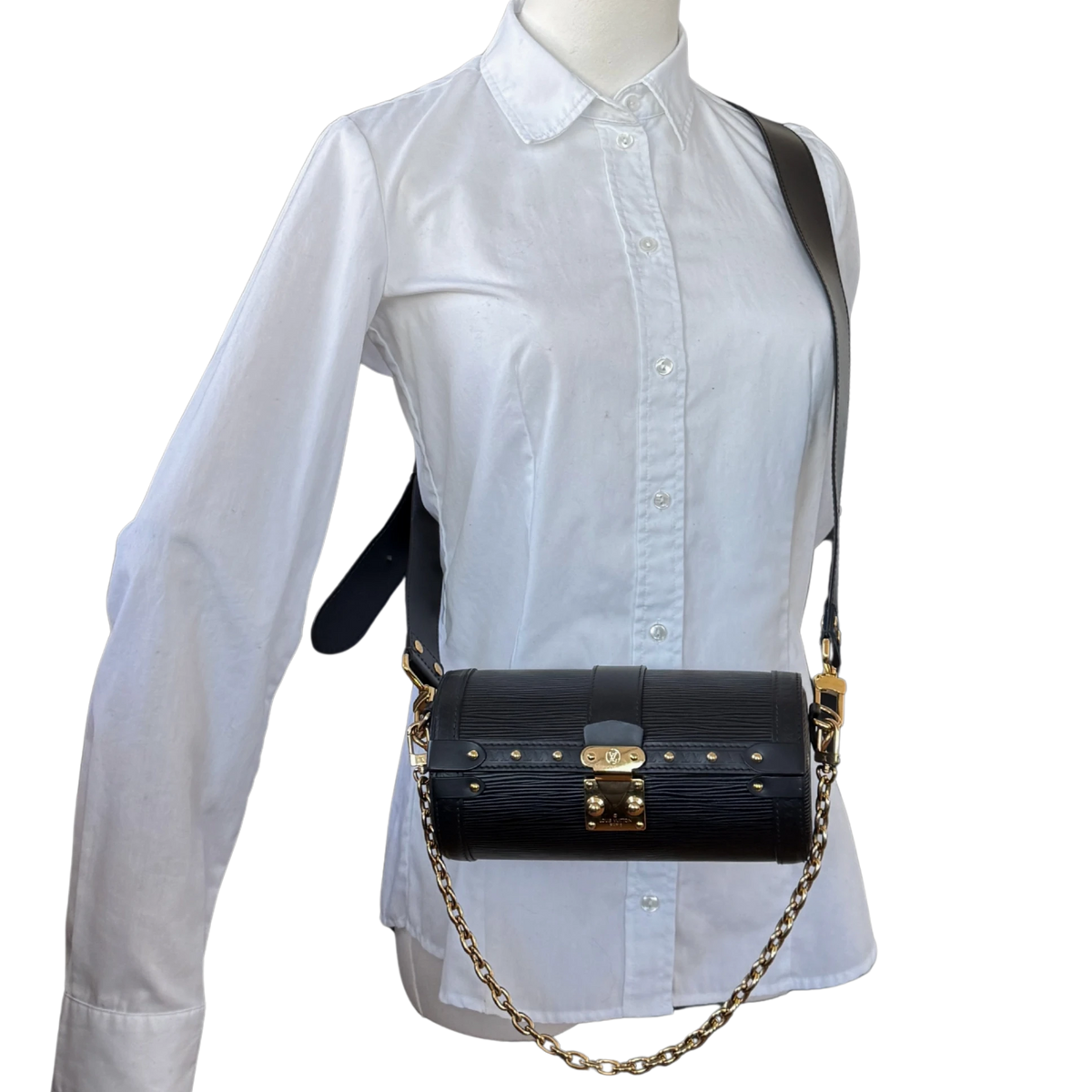 Louis Vuitton Papillon Trunk aus Epi Leder M58655 Schwarz / sehr gut Louis Vuitton