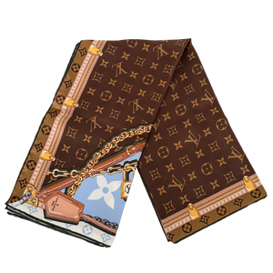Louis Vuitton Carré Perfect Match Tuch Blau