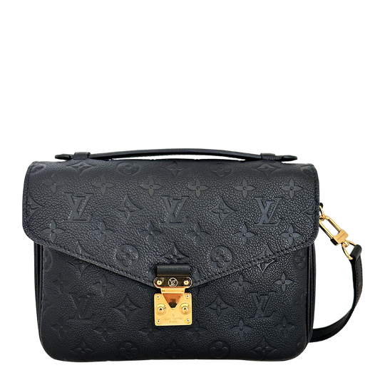 Louis Vuitton Pochette Métis Empreinte Leder schwarz M47487 / neuwertig Louis Vuitton