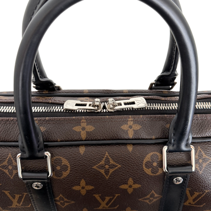 Louis Vuitton Porte Documents Voyage PM M52005 Braun / gut Louis Vuitton