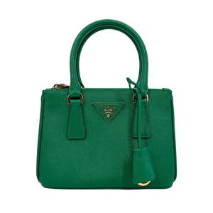Prada Galleria Mini Bag van Saffiano-leer Mango