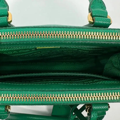 Prada Galleria Mini Bag aus Saffiano-Leder Mango Fullset / gut Prada