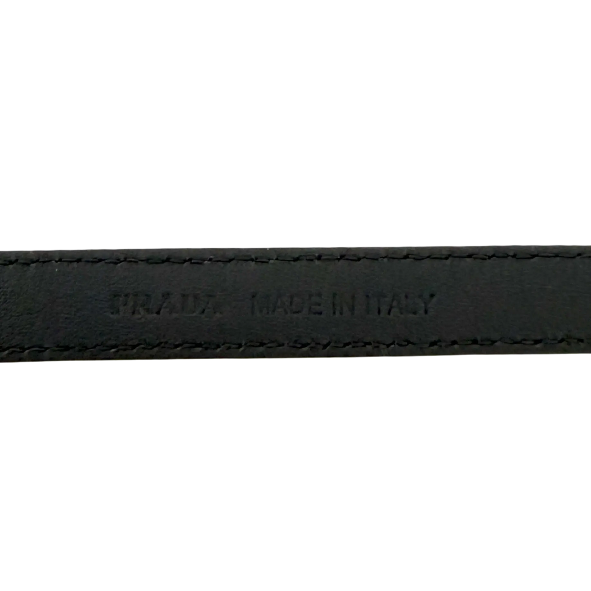 Prada Gürtel Schwarz mit goldener Prada Schnalle 80cm / sehr gut Prada