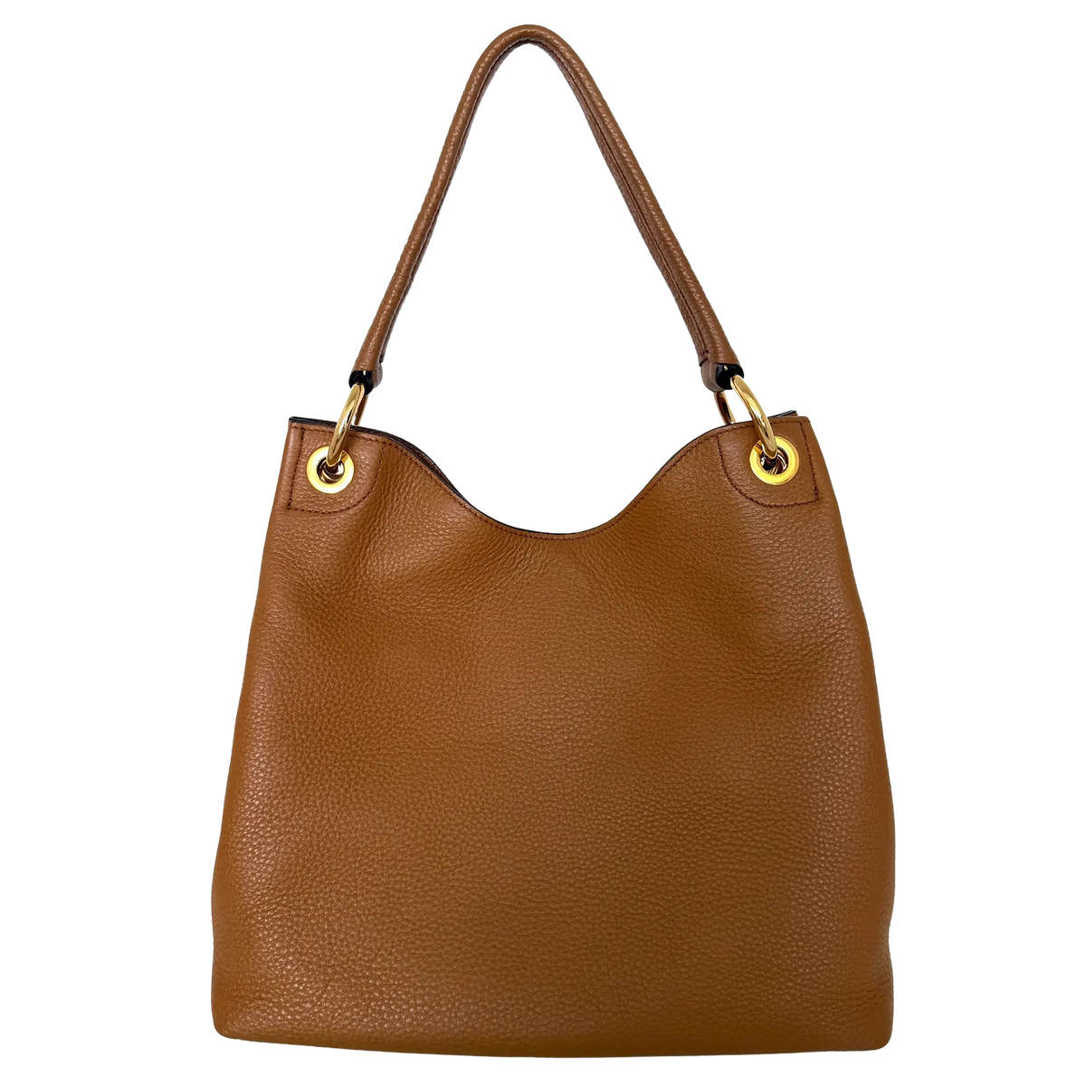 Prada Hobo Schultertasche 1BC051 Leder Braun/ neuwertig Prada