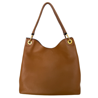 Prada Hobo Schultertasche 1BC051 Leder Braun/ neuwertig Prada