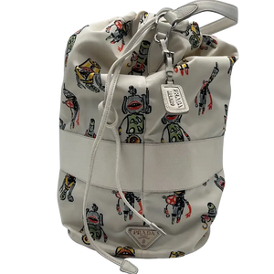 Prada Robot Bag nylon wit zeldzaam