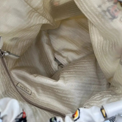 Prada Roboter Bag Nylon weiß selten / gut Prada