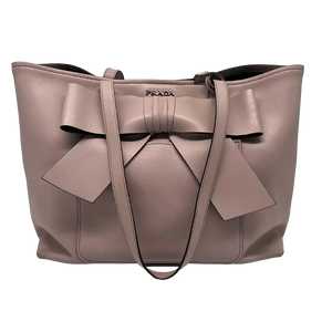Prada Shopper City Calf Ribbon roze