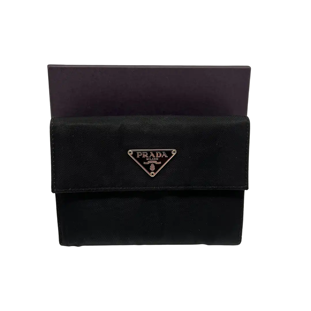 Prada Nylon Trifold Wallet Geldbörse / sehr gut Prada