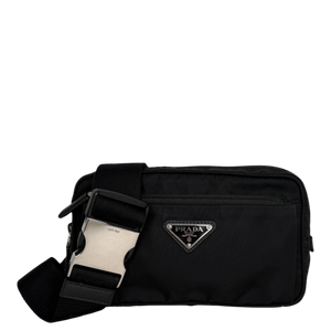Prada Pre-Owned Kleine Tessuto Gürteltasche schwarz
