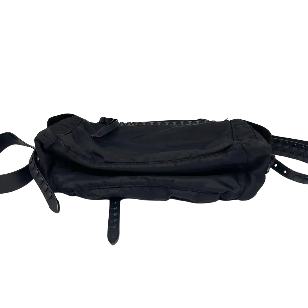 Prada New Vela Umhängetasche Nero all black / sehr gut Prada