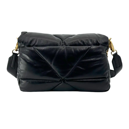 Prada Puffer Bag Nappa Lammleder schwarz / neuwertig Prada