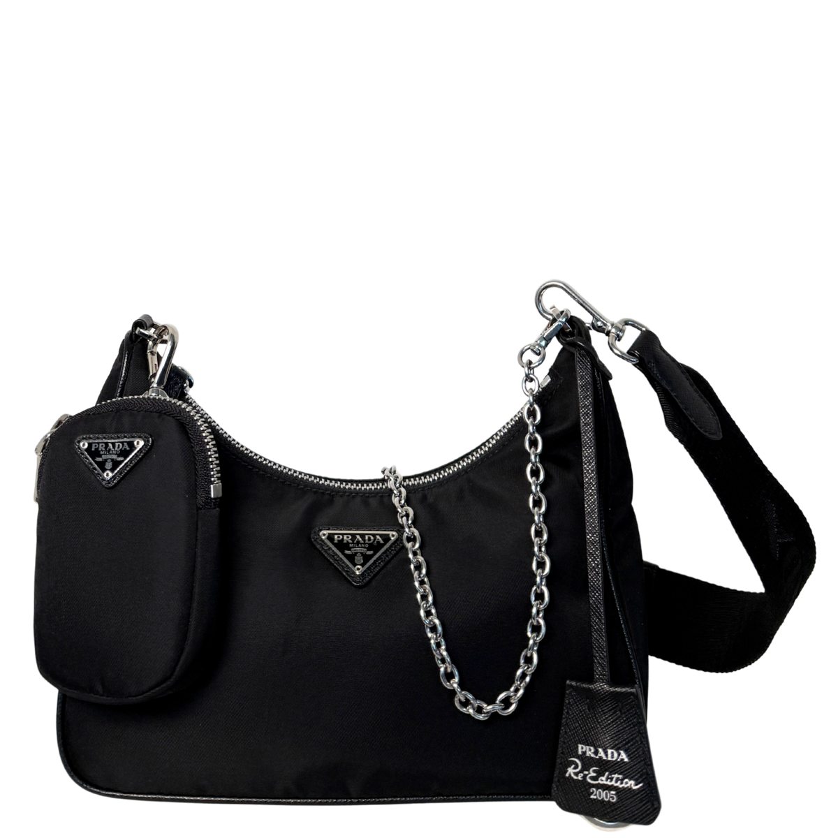 Prada Re-Edition 2005 aus Re-Nylon Schwarz / neuwertig Prada