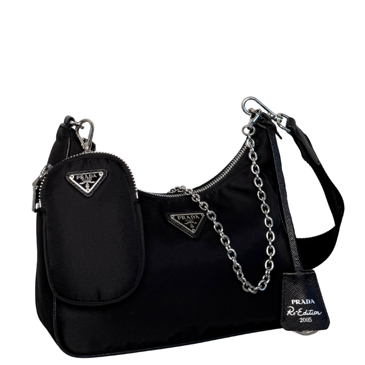 Prada Re-Edition 2005 aus Re-Nylon Schwarz / neuwertig Prada