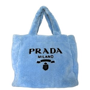 Prada Terry Tote Bag Celeste