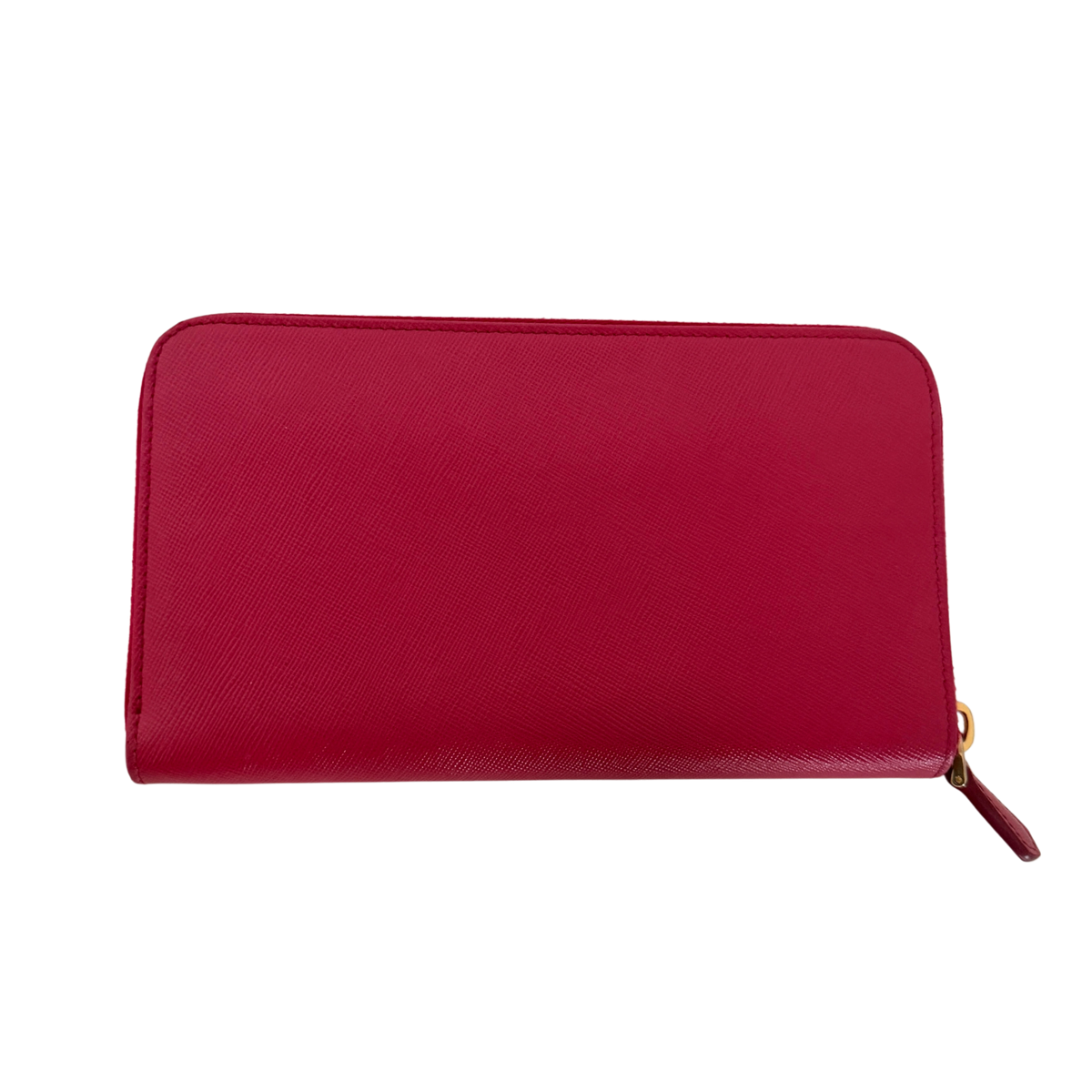 Prada Zippy Geldbörse aus Saffiano Leder Pink / sehr gut Prada