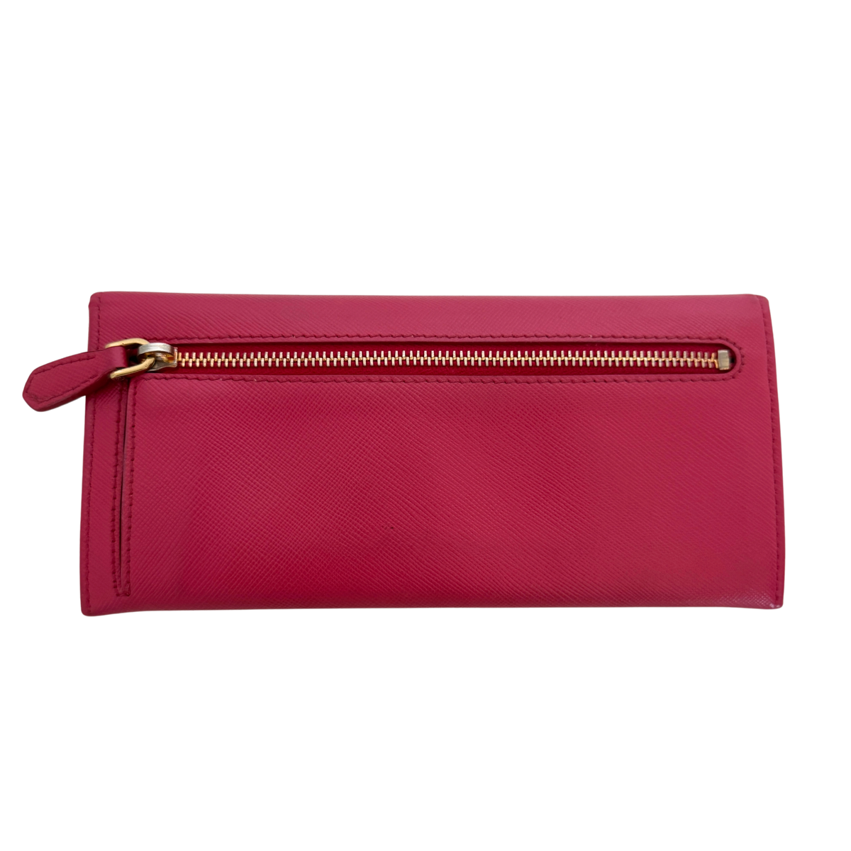 Prada lange Geldbörse aus Saffiano Leder Pink / gut Prada