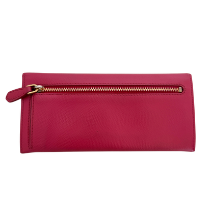 Prada lange Geldbörse aus Saffiano Leder Pink / gut Prada