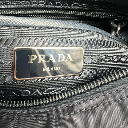 Prada Nylon Messenger Bag Schultertasche navy / neuwertig Prada