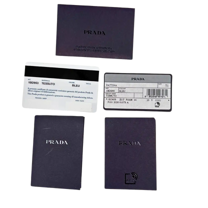 Prada Nylon Messenger Bag Schultertasche navy / neuwertig Prada