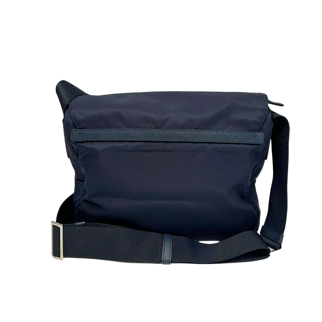 Prada Nylon Messenger Bag Schultertasche navy / neuwertig Prada