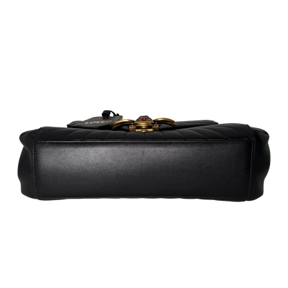 Gucci Queen Margaret Top Handle Tasche Schwarz / sehr gut Gucci