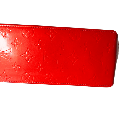 Louis Vuitton Reade PM Handtasche Monogram Vernis Rot / sehr gut Louis Vuitton