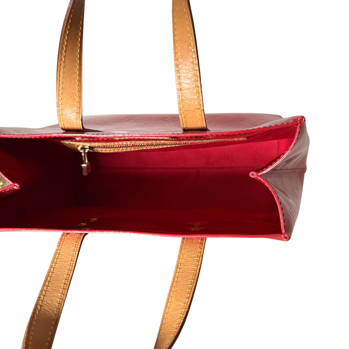 Louis Vuitton Reade PM Handtasche Monogram Vernis Rot / gut Louis Vuitton