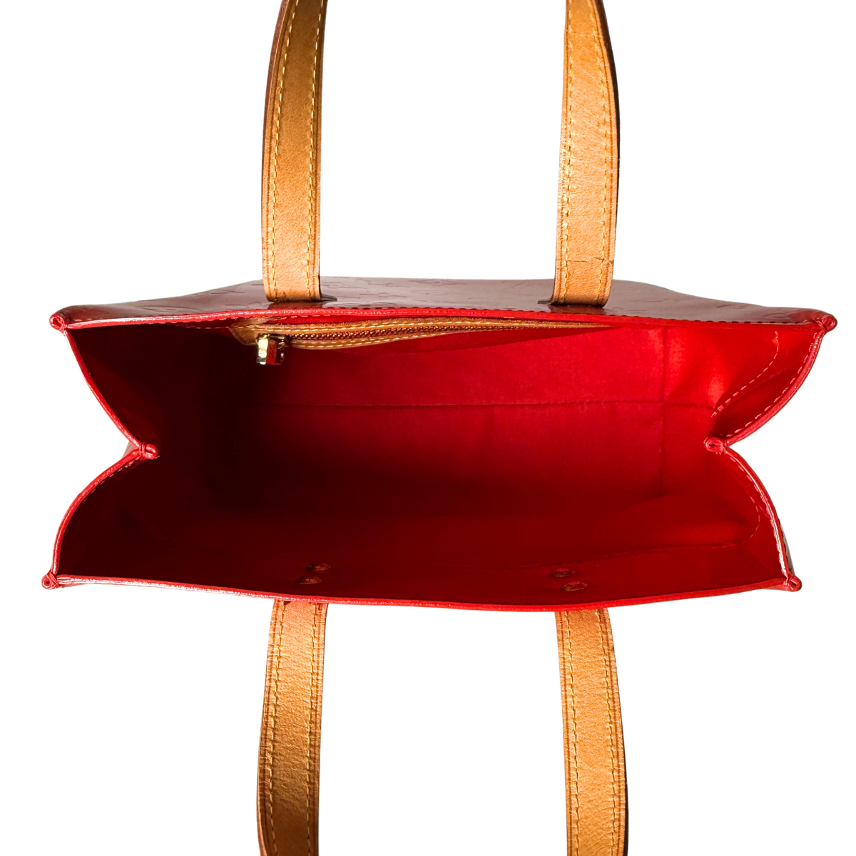 Louis Vuitton Reade PM Handtasche Monogram Vernis Rot / sehr gut Louis Vuitton