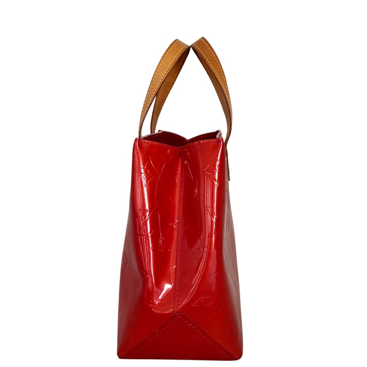 Louis Vuitton Reade PM Handtasche Monogram Vernis Rot / sehr gut Louis Vuitton