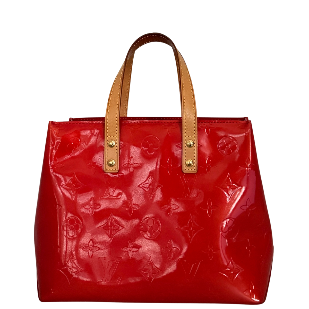 Louis Vuitton Reade PM Handtasche Monogram Vernis Rot / sehr gut Louis Vuitton