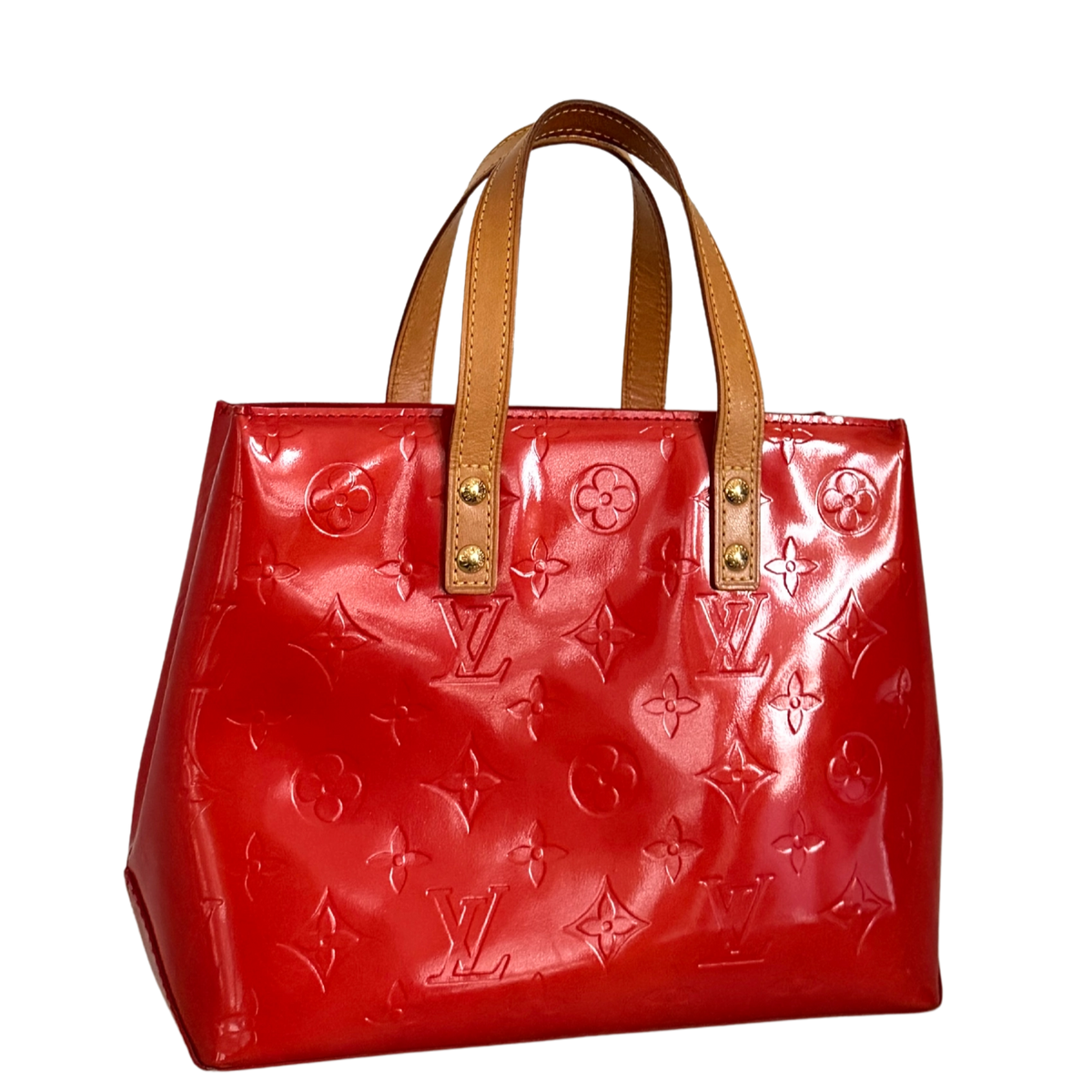 Louis Vuitton Reade PM Handtasche Monogram Vernis Rot / sehr gut Louis Vuitton