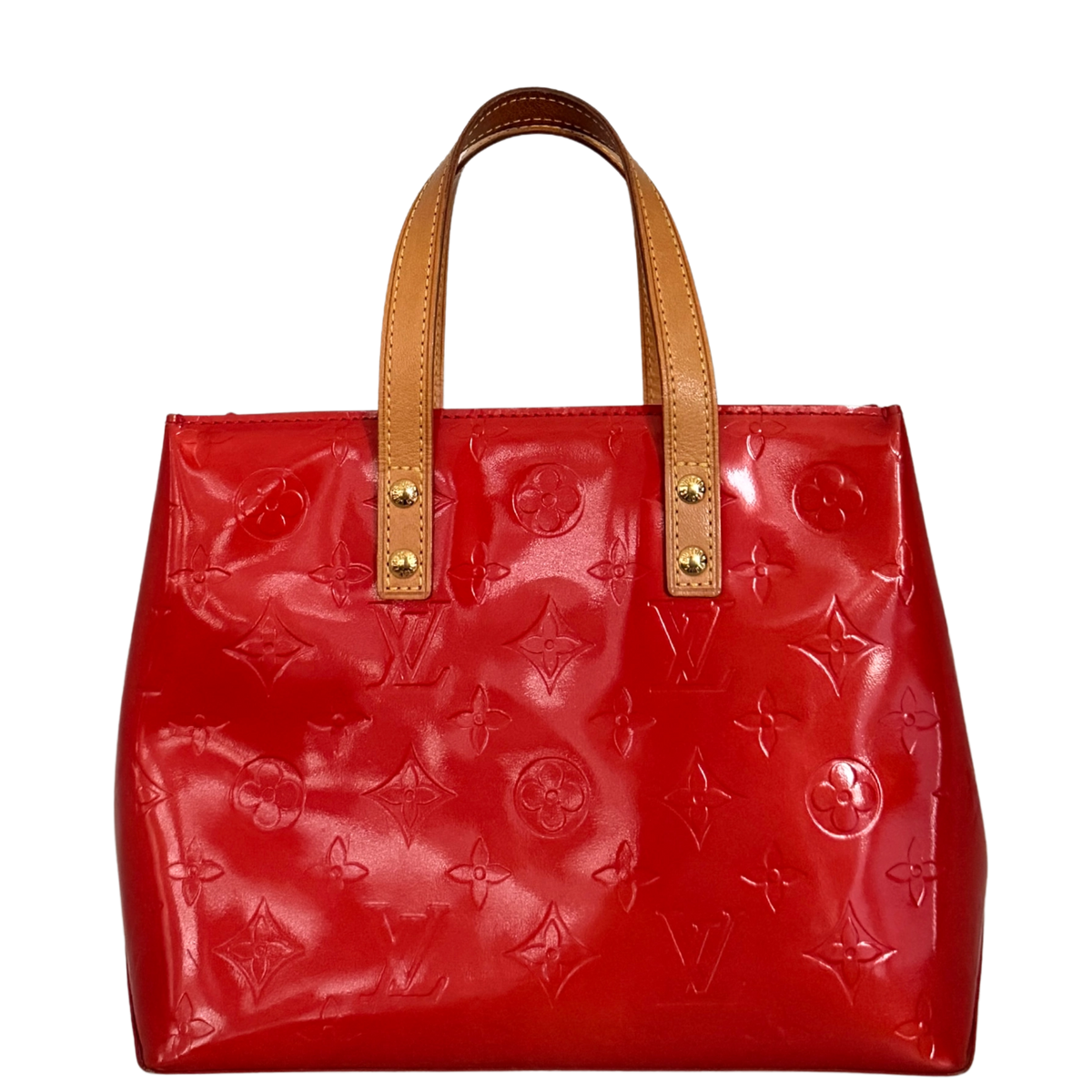 Louis Vuitton Reade PM Handtasche Monogram Vernis Rot / sehr gut Louis Vuitton