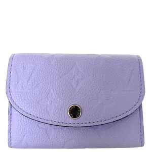 Louis Vuitton Rosalie Coin Wallet Monogram Empreinte M82394 Lilac Full Set / very good