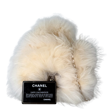 Chanel Runway Top Handle aus Fell Weiß / neuwertig Chanel
