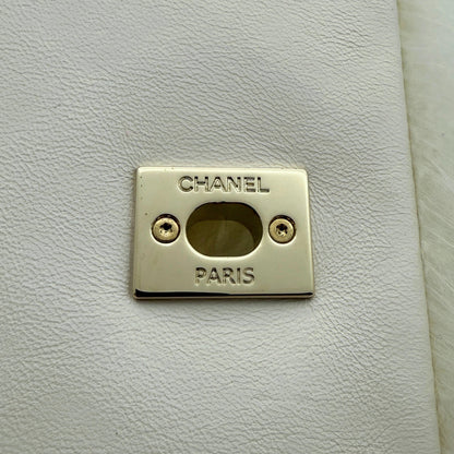 Chanel Runway Top Handle aus Fell Weiß / neuwertig Chanel
