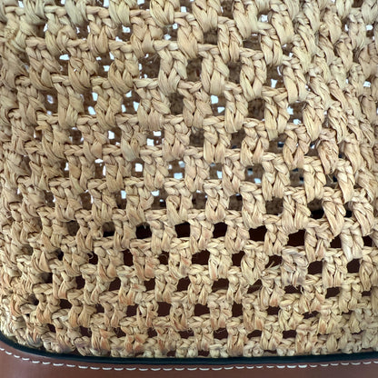 Louis Vuitton Noé BB M24722 Beige Raffia Fullset / gut Louis Vuitton